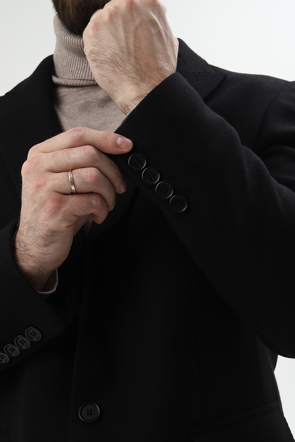 Пальто W-066 ЧЁРНЫЙ