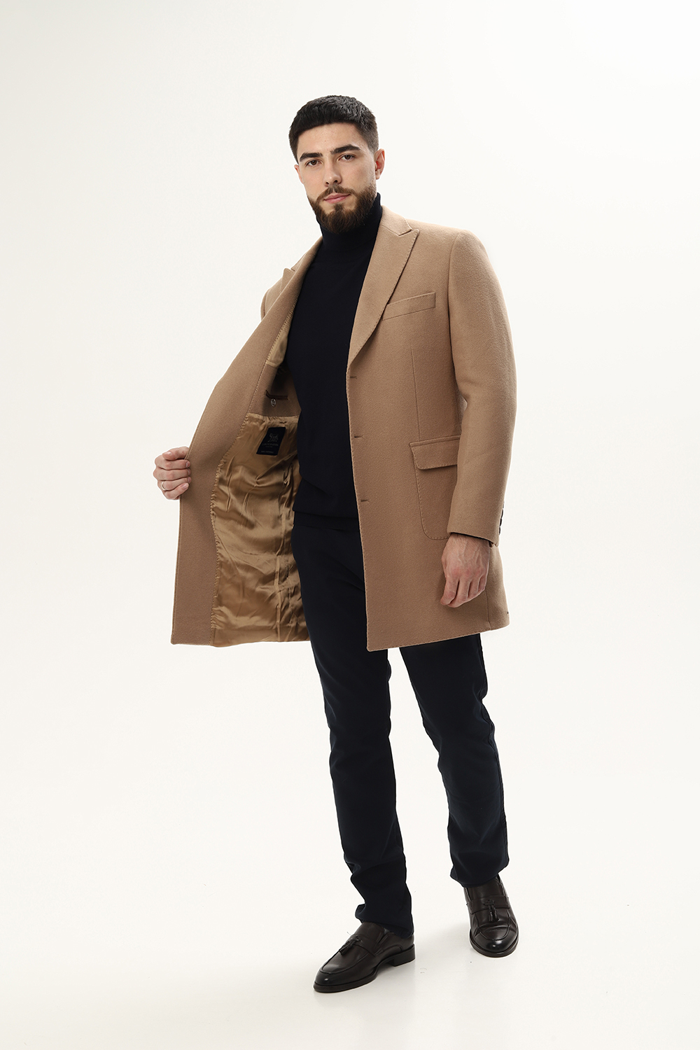 Пальто W-066 БЕЖЕВЫЙ