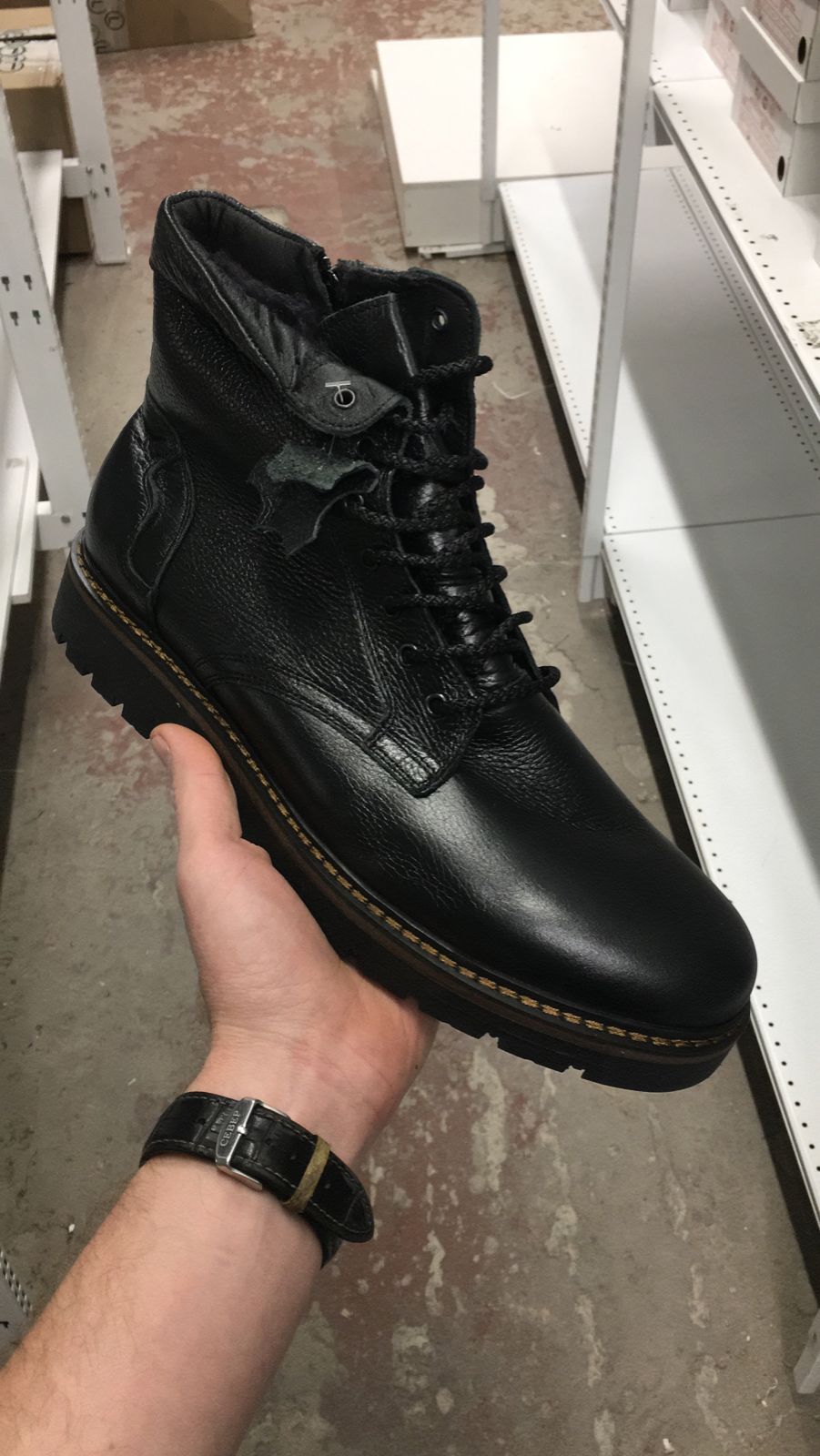 Ботинки 280 ЧЕРНЫЕ