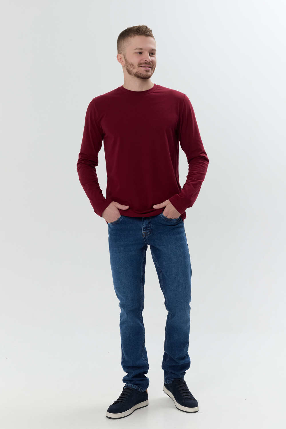 Лонгслив 1021 БОРДОВЫЙ
