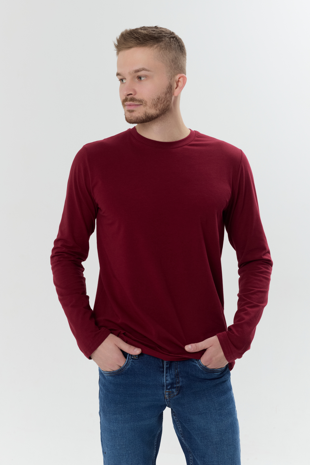 Лонгслив 1021 БОРДОВЫЙ